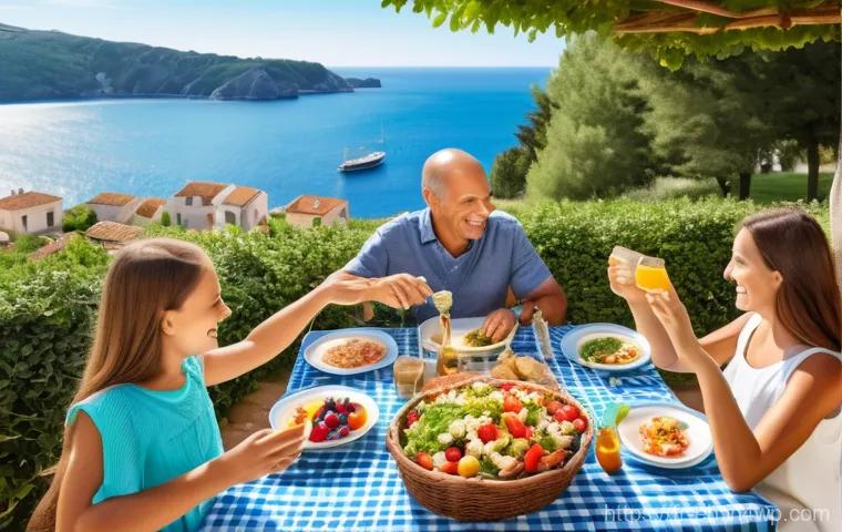 전문가의 뇌 건강 관련 연구 결과 - Image Prompt 1: The Nourishing Mediterranean Table**