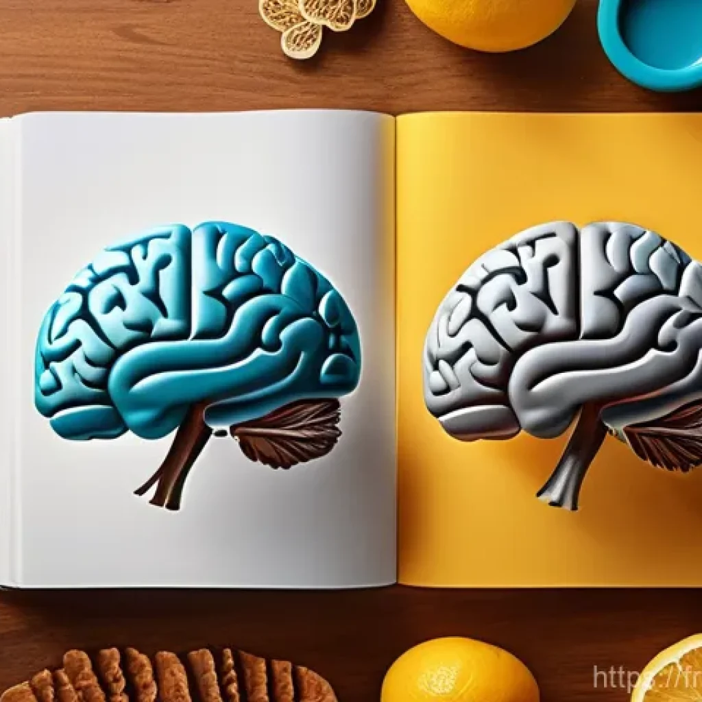 뇌 건강을 위한 음식 추천 - Here are three detailed image generation prompts in English, designed to visualize concepts of brain...